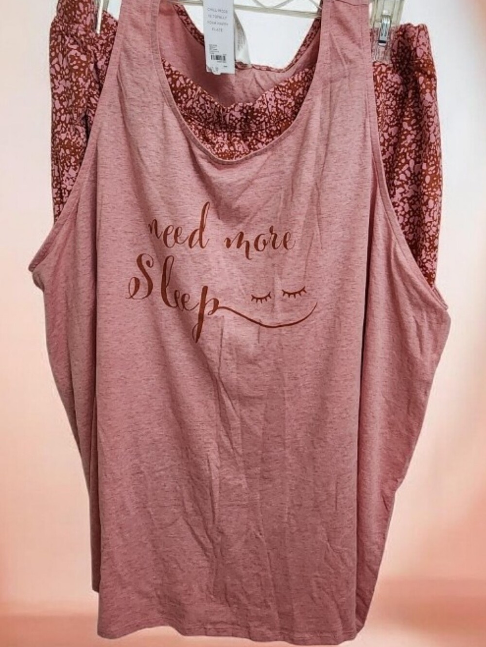 Women’s Sleep Tank Top - & Matching Shorts Comfortable Lounge Sleepwear